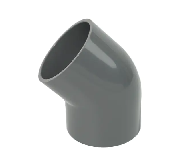 ประเภทข้อศอก PVC: 90 องศา, 45 องศา, ถนนและลดข้อศอก